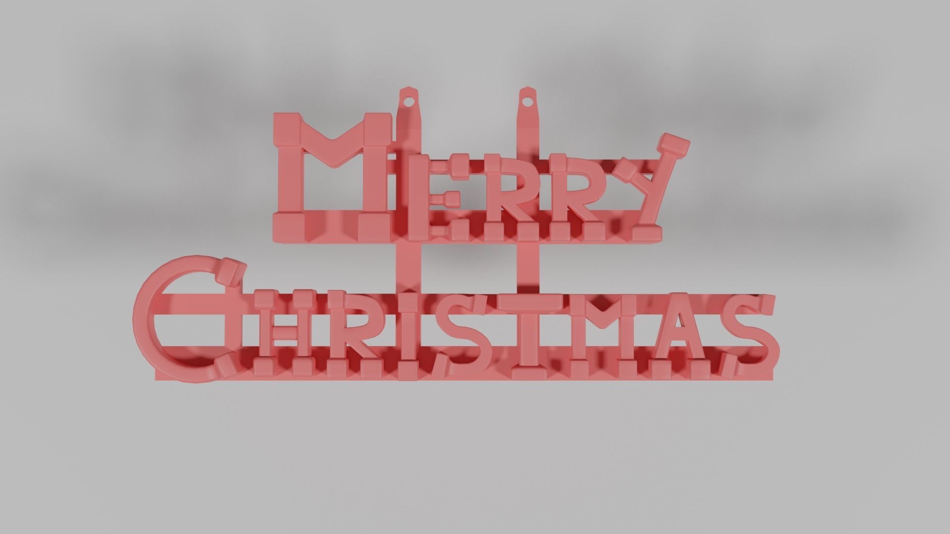 MERRY CHRISTMAS 3D print model_1