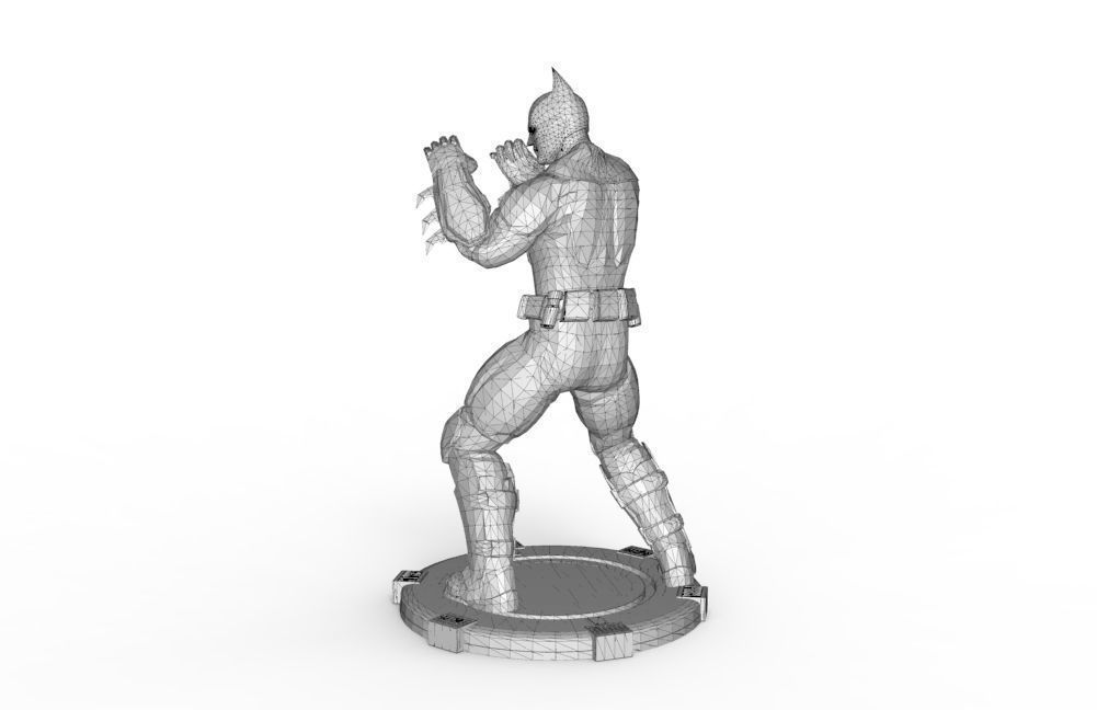Batman - Illegal Elbow Punch 3D print model_13