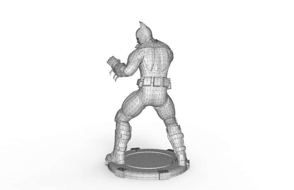 Batman - Knee Jabs To Uppercut 3D print model_13