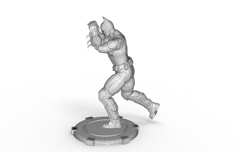 Batman - Knee Jabs To Uppercut 3D print model_13