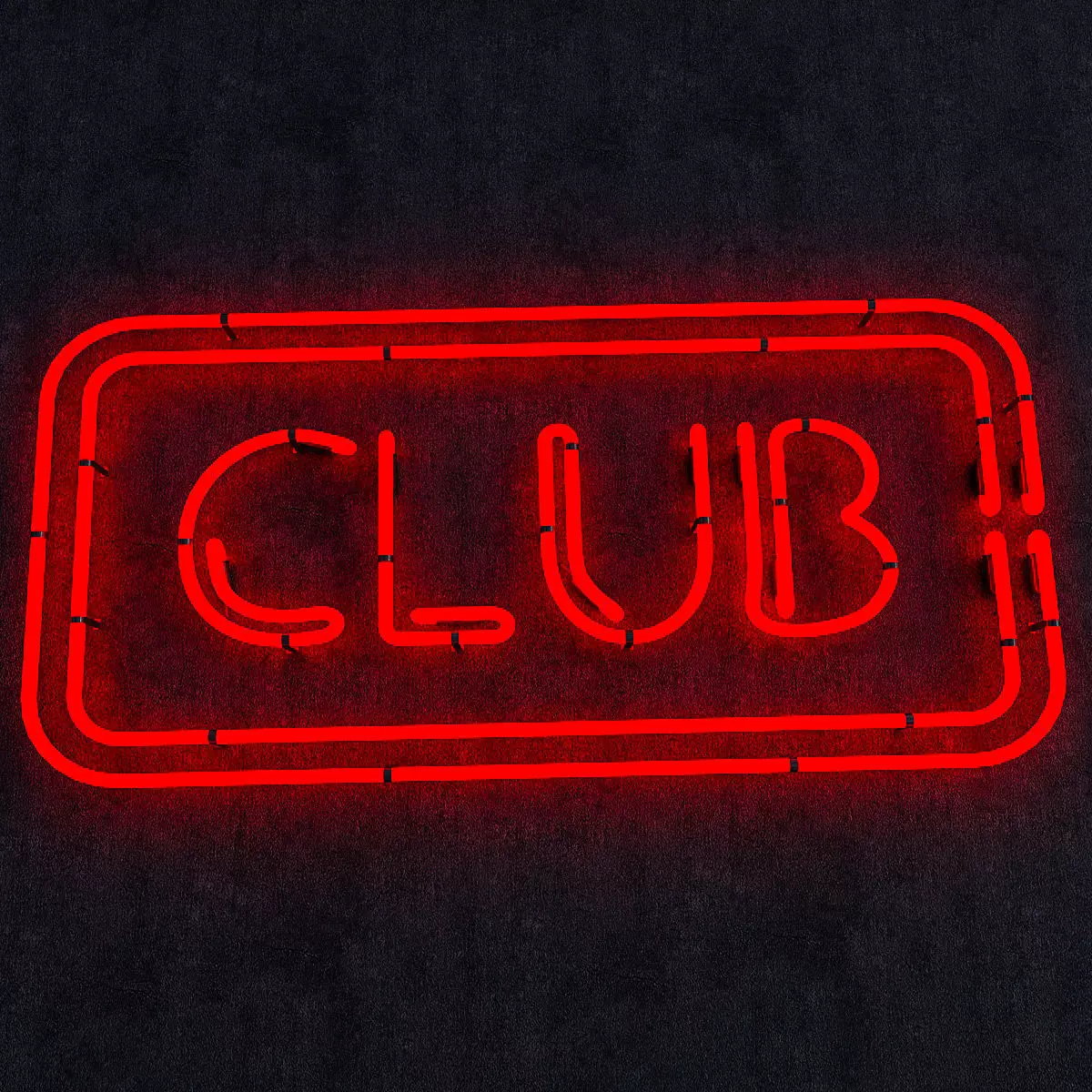 Club Neon Sign Low-poly 3D model