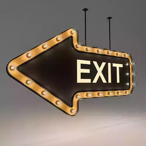 Light Bulb Loft Exit Signage