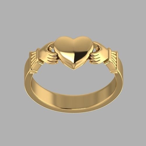 claddagh ring 3D print model