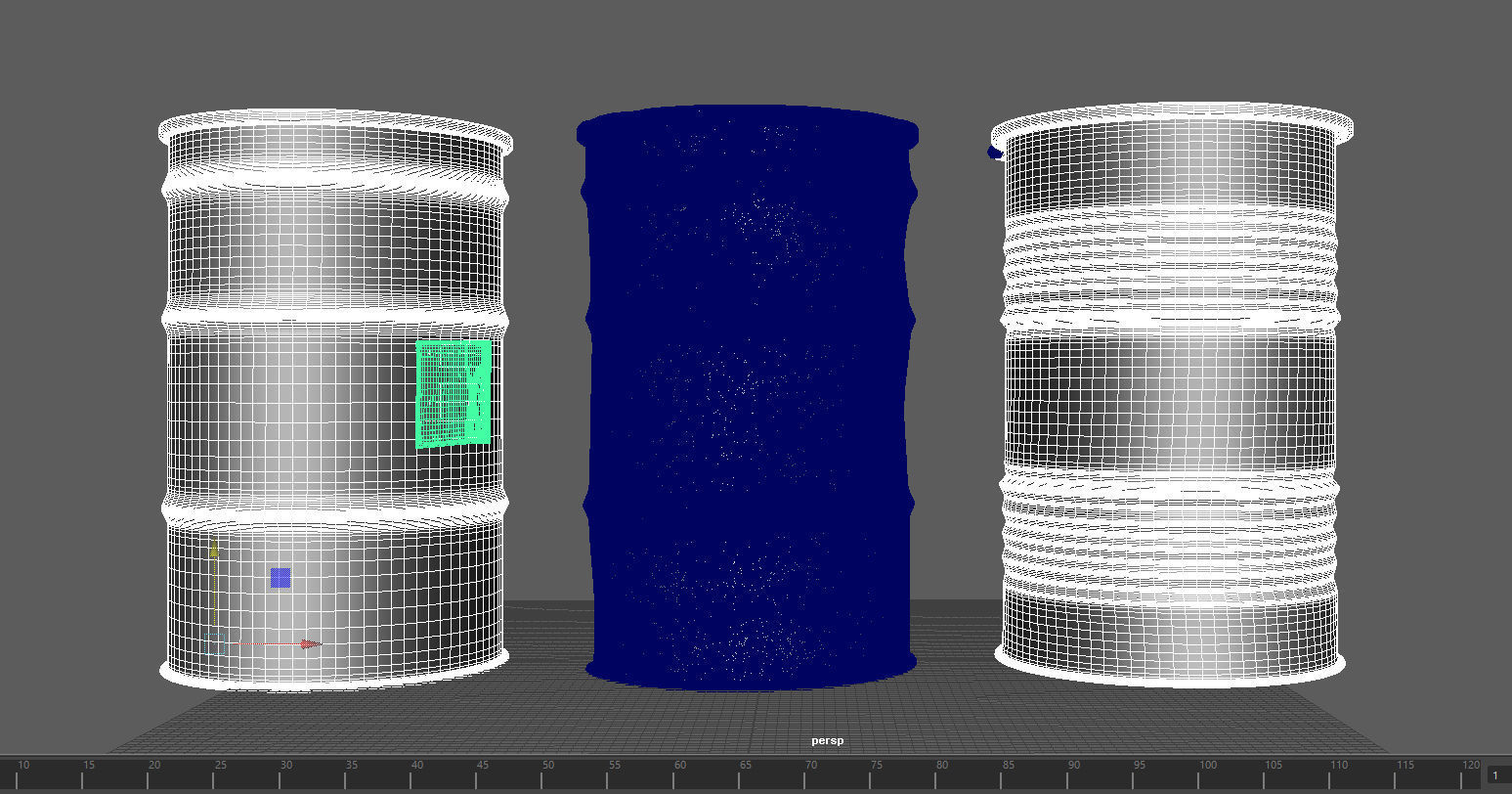 Steel Drum Barrels 3D model_6