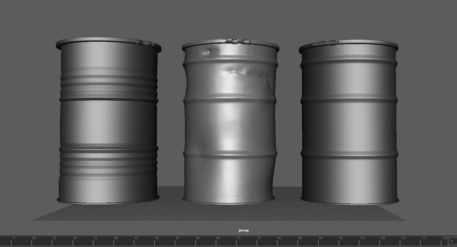Steel Drum Barrels 3D model_5