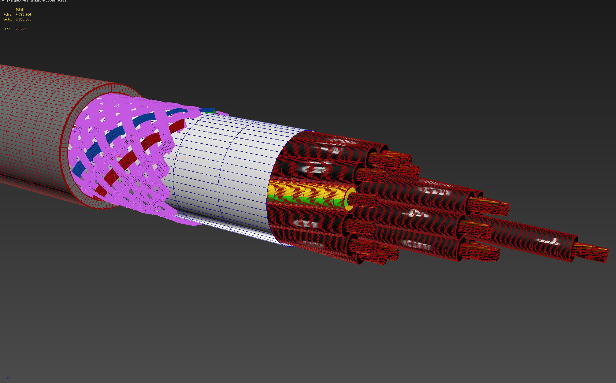 Control Cable yslcy jz 3D model_7