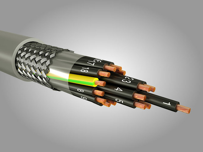Control Cable yslcy jz 3D model