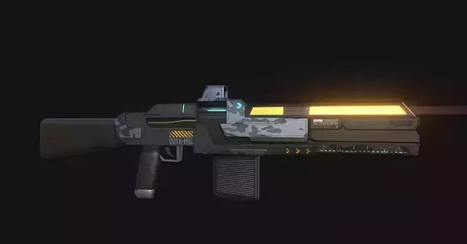H-NYA-SMG Sub Machine Gun Low Poly