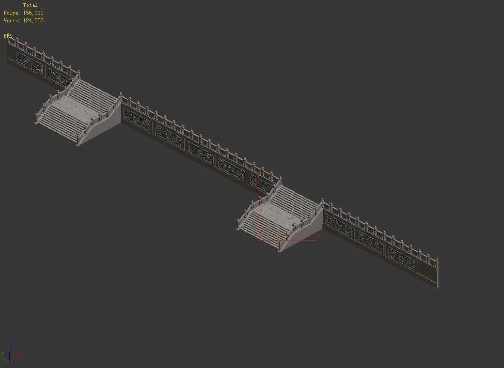 Game Basilica - Stairs 034 3D model_3