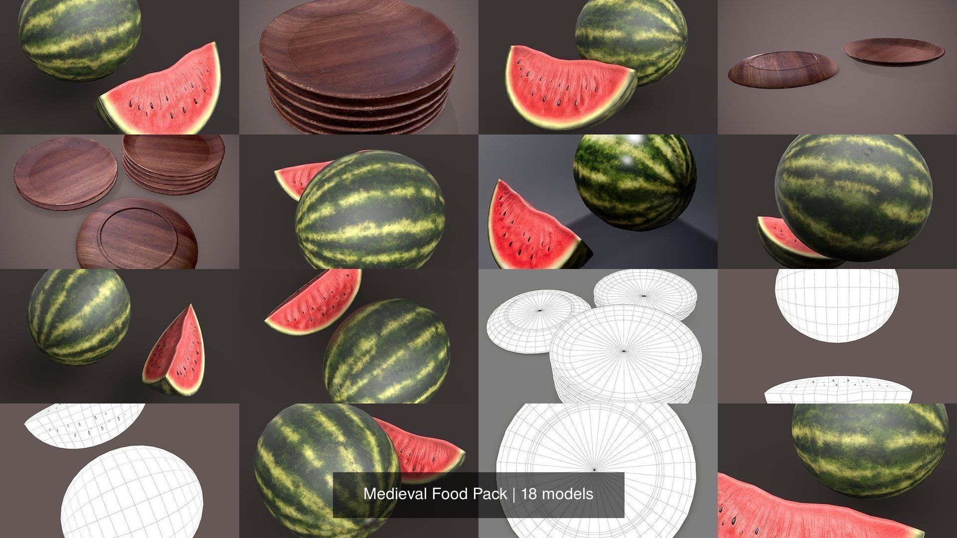 Medieval Food Pack 3D Model Collection_23