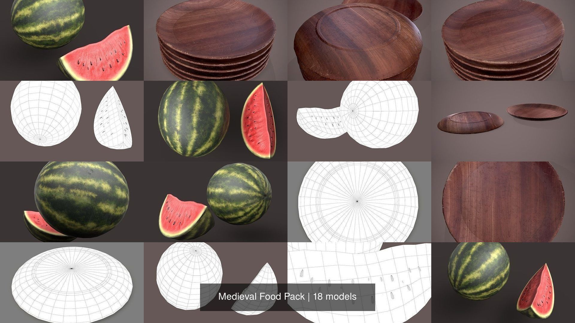 Medieval Food Pack 3D Model Collection_21