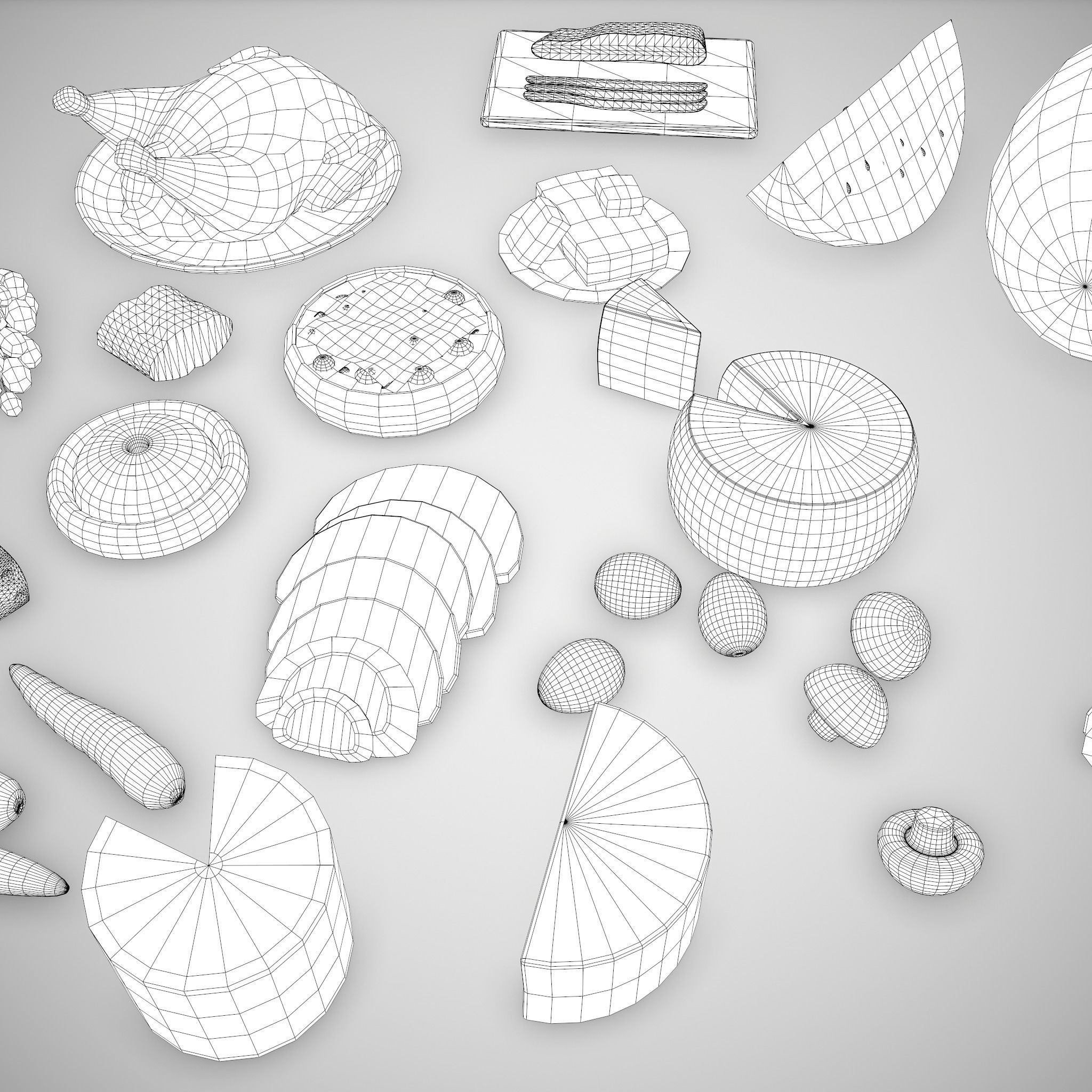 Medieval Food Pack 3D Model Collection_61