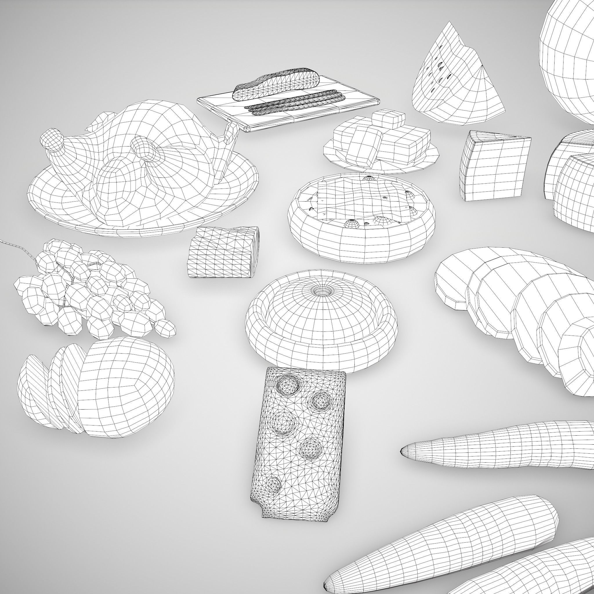 Medieval Food Pack 3D Model Collection_60