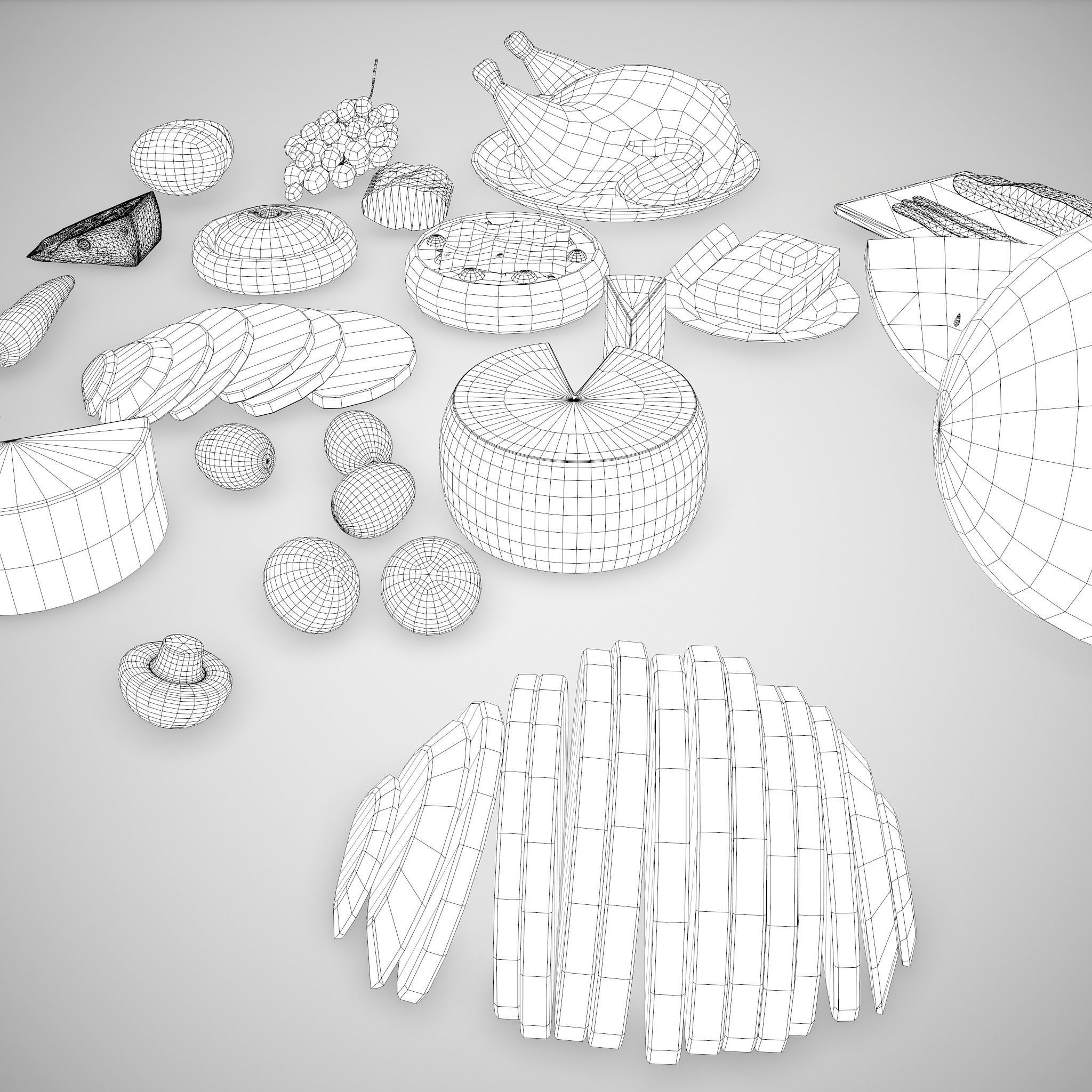 Medieval Food Pack 3D Model Collection_62