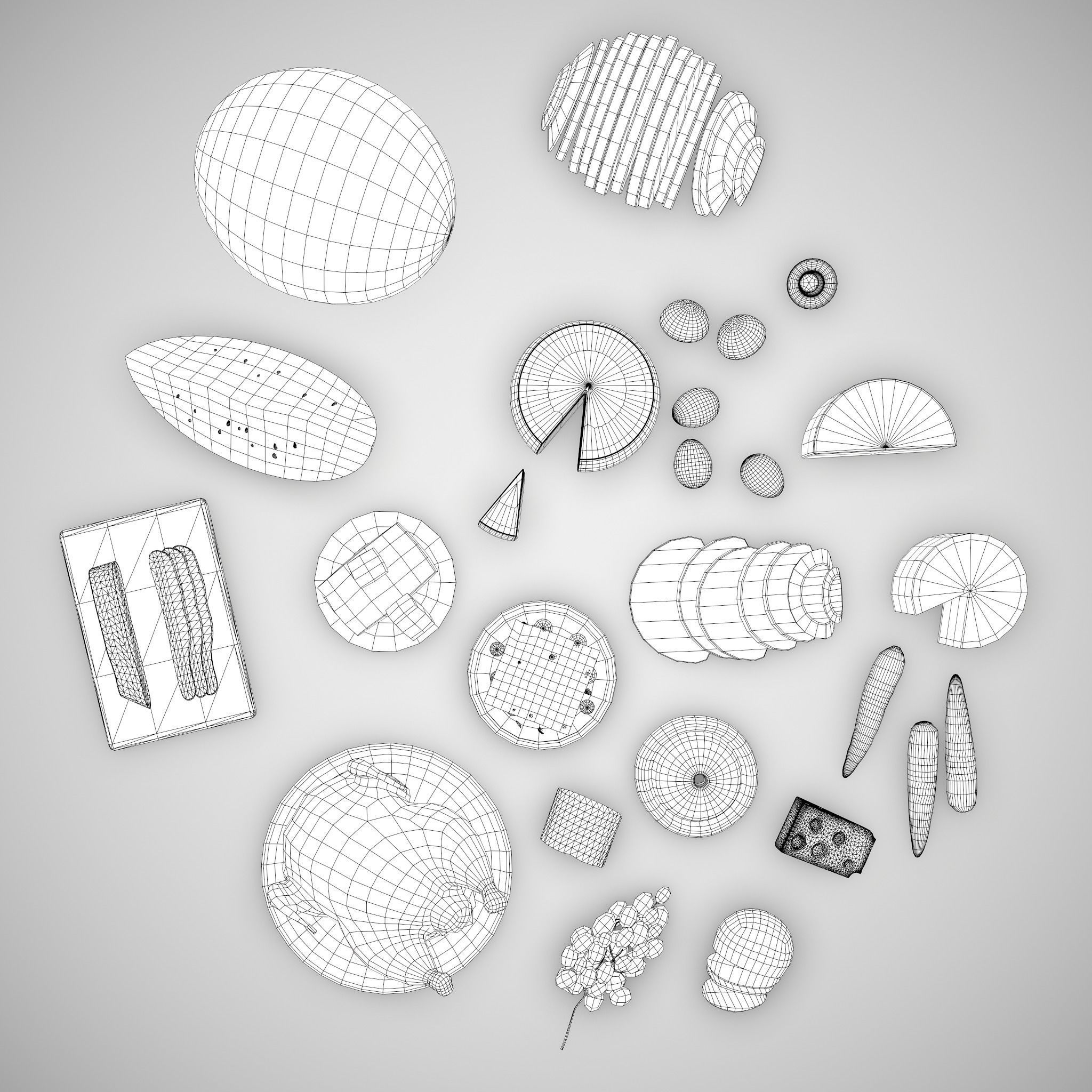 Medieval Food Pack 3D Model Collection_59