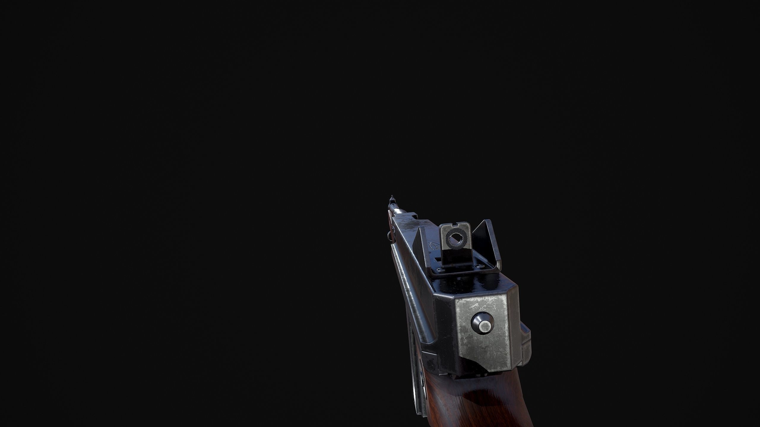 M1A1 Thompson Low-poly 3D model_5