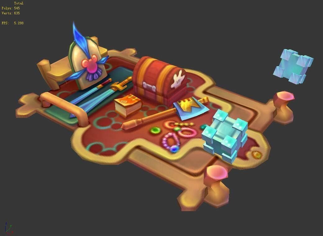 gAME Low-mode-VIP booth 3D model_5