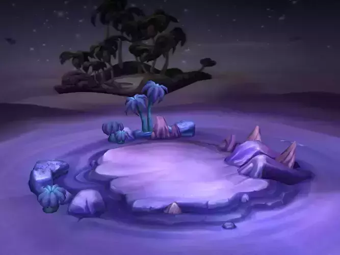 Game Low Modal - Aladdin Desert Night