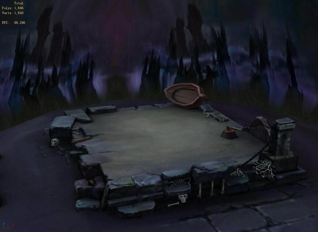 Game Low model - Snow White Castle 03 3D model_4