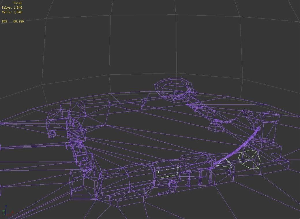 Game Low model - Snow White Castle 03 3D model_5