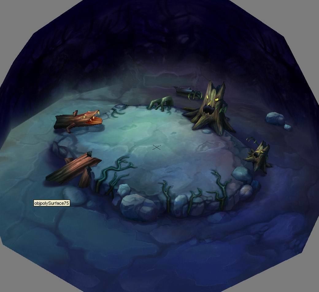 Game Low Model - Snow White Curses Forest 02 3D model_4