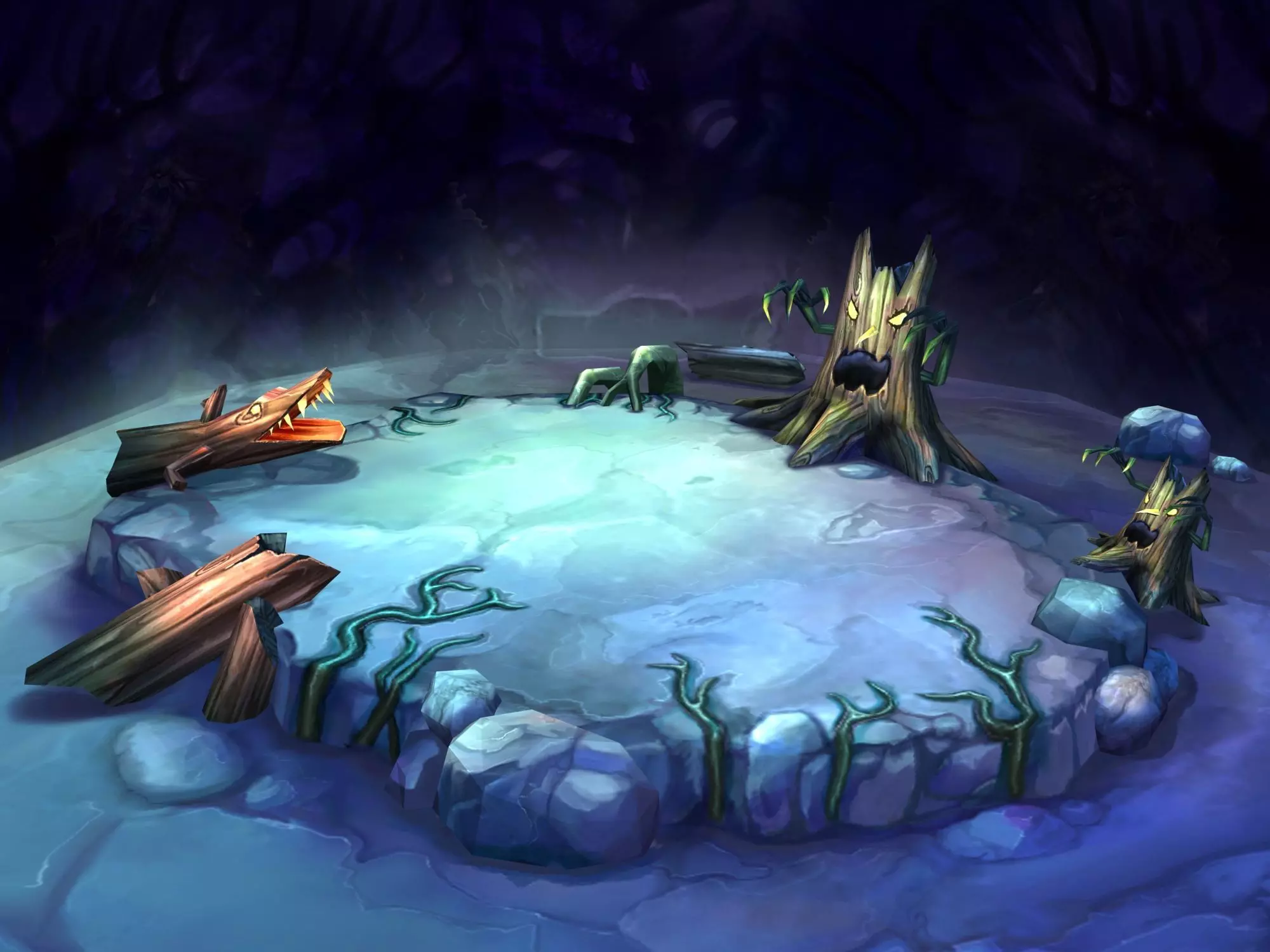 Game Low Model - Snow White Curses Forest 02 3D model_0