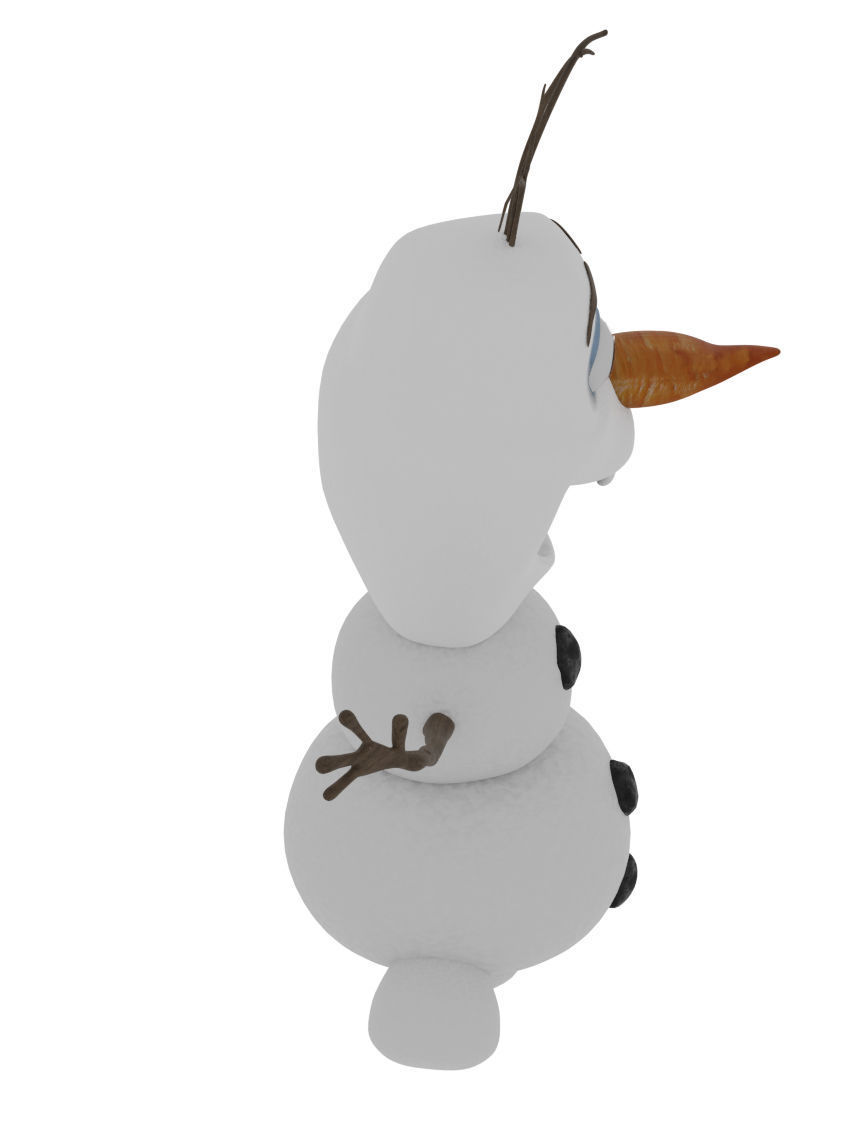 Olaf- Frozen Snowman  Low-poly 3D model_3