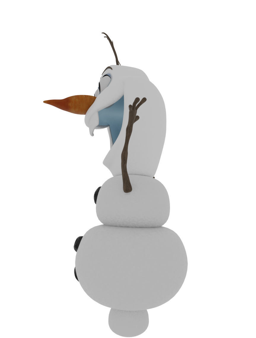 Olaf- Frozen Snowman  Low-poly 3D model_6