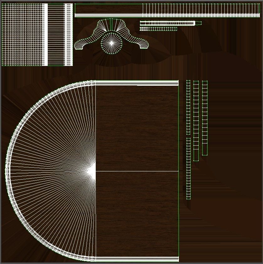 Wood table 2500 3D model_22