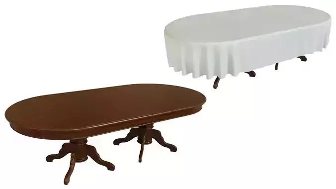 Wood table 2500 3D model