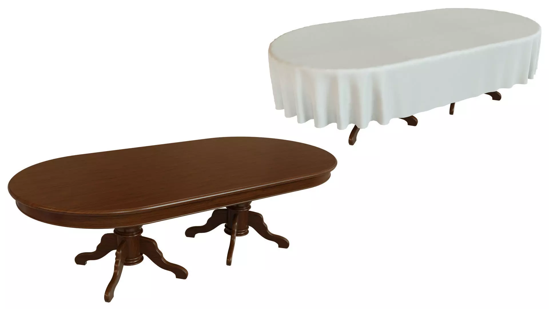 Wood table 2500 3D model_0