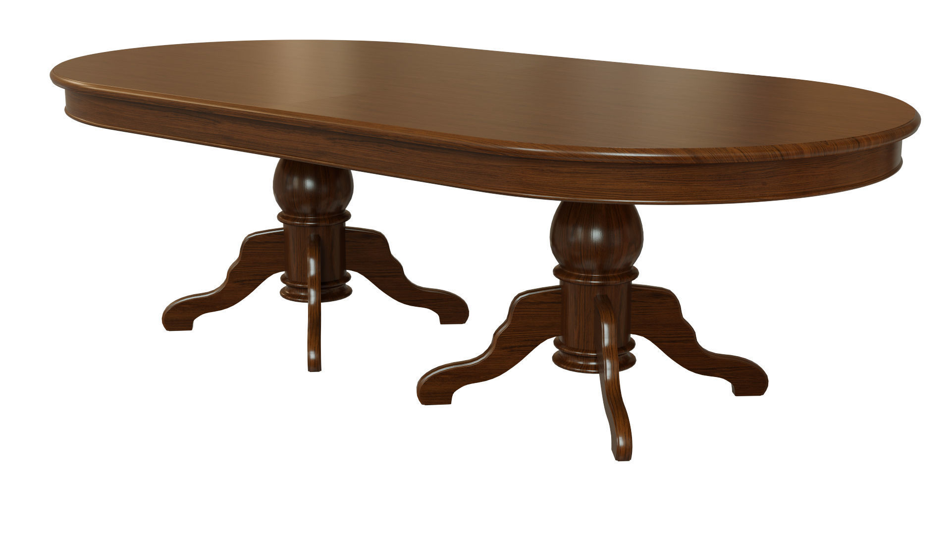 Wood table 2500 3D model_1
