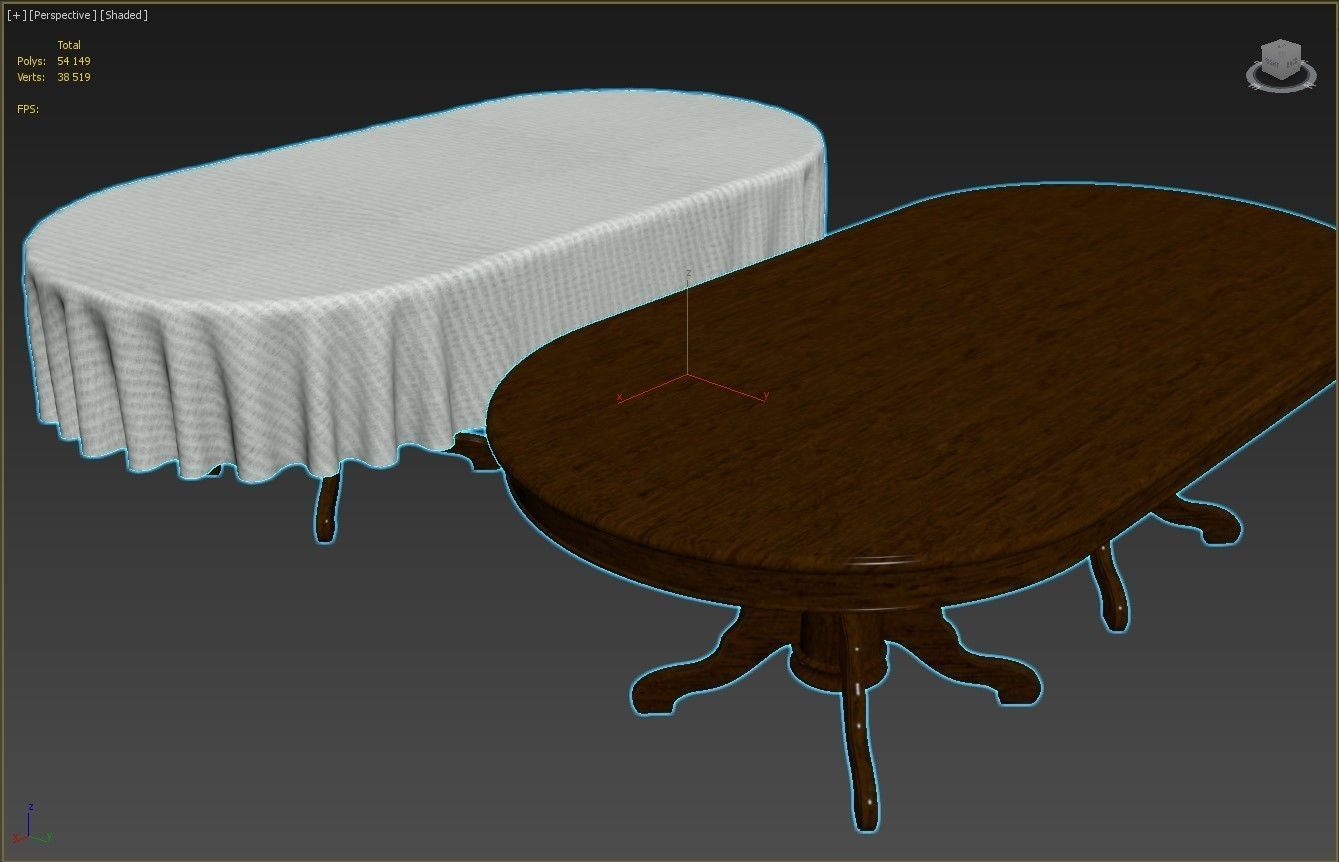 Wood table 2500 3D model_21
