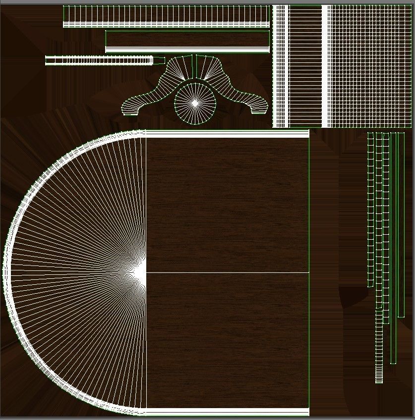 Wood table 3000 3D model_19