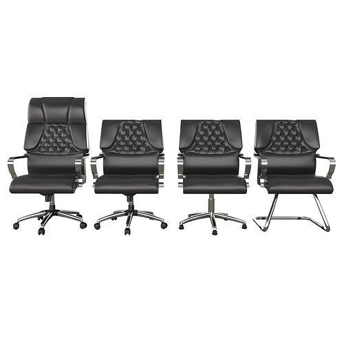 HITTITE OFFICE CHAIR SET 3D model 2