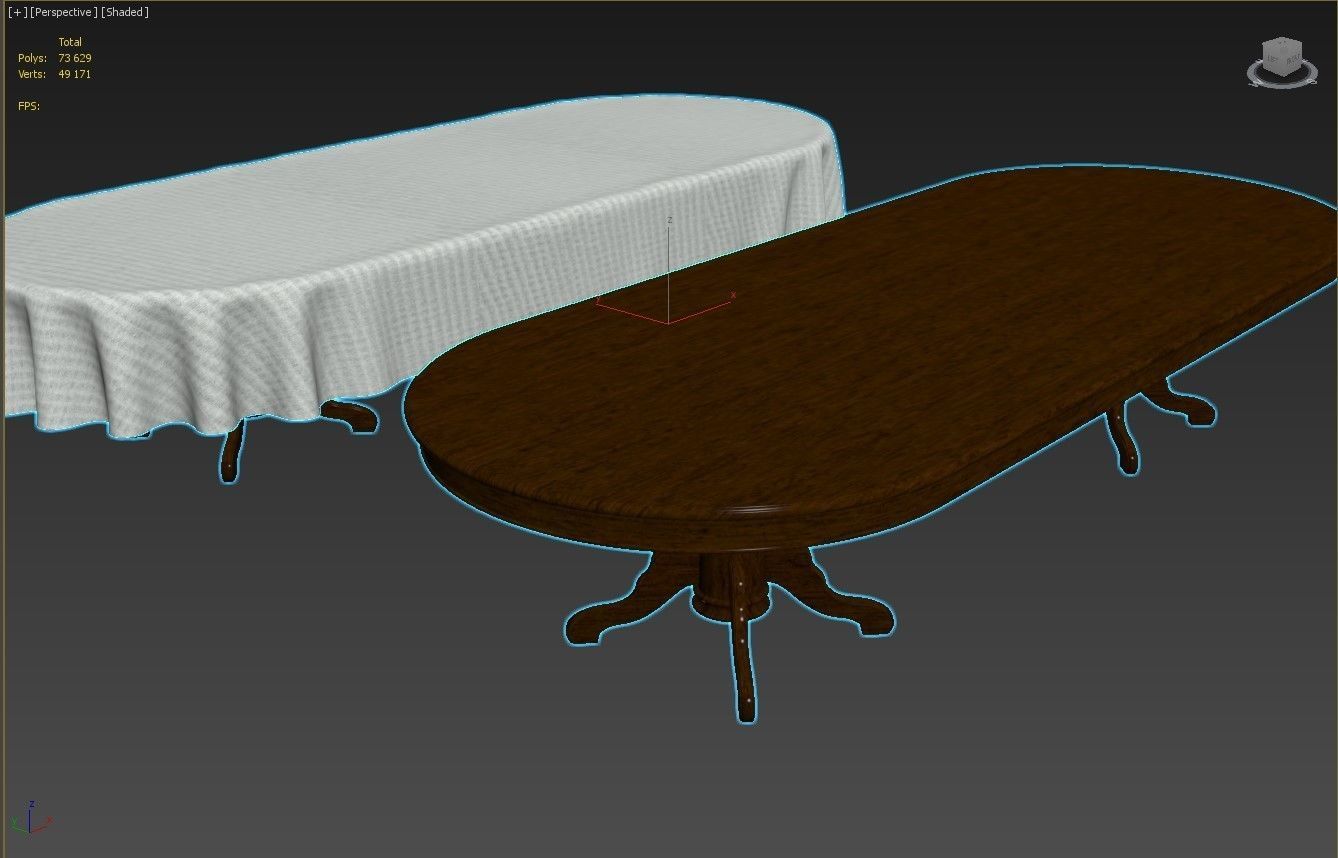Wood table 3500 3D model_21
