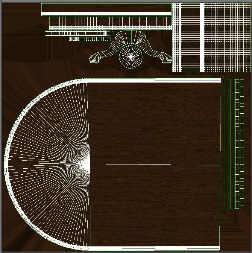 Wood table 3500 3D model_22