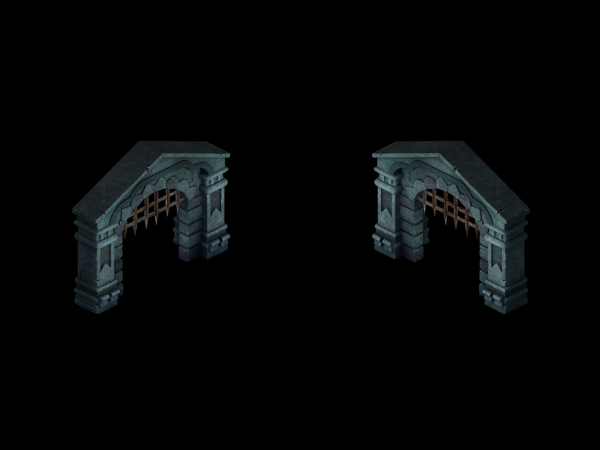 Game The Palace - Shimen 01 3D model_1