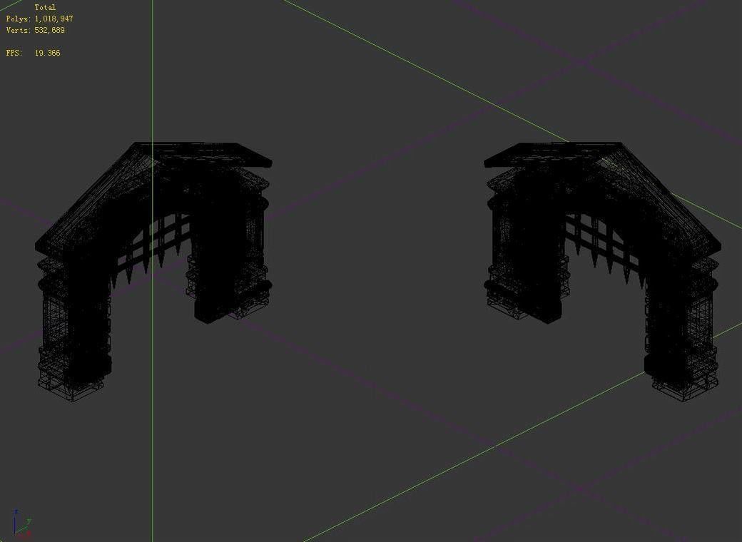 Game The Palace - Shimen 01 3D model_4