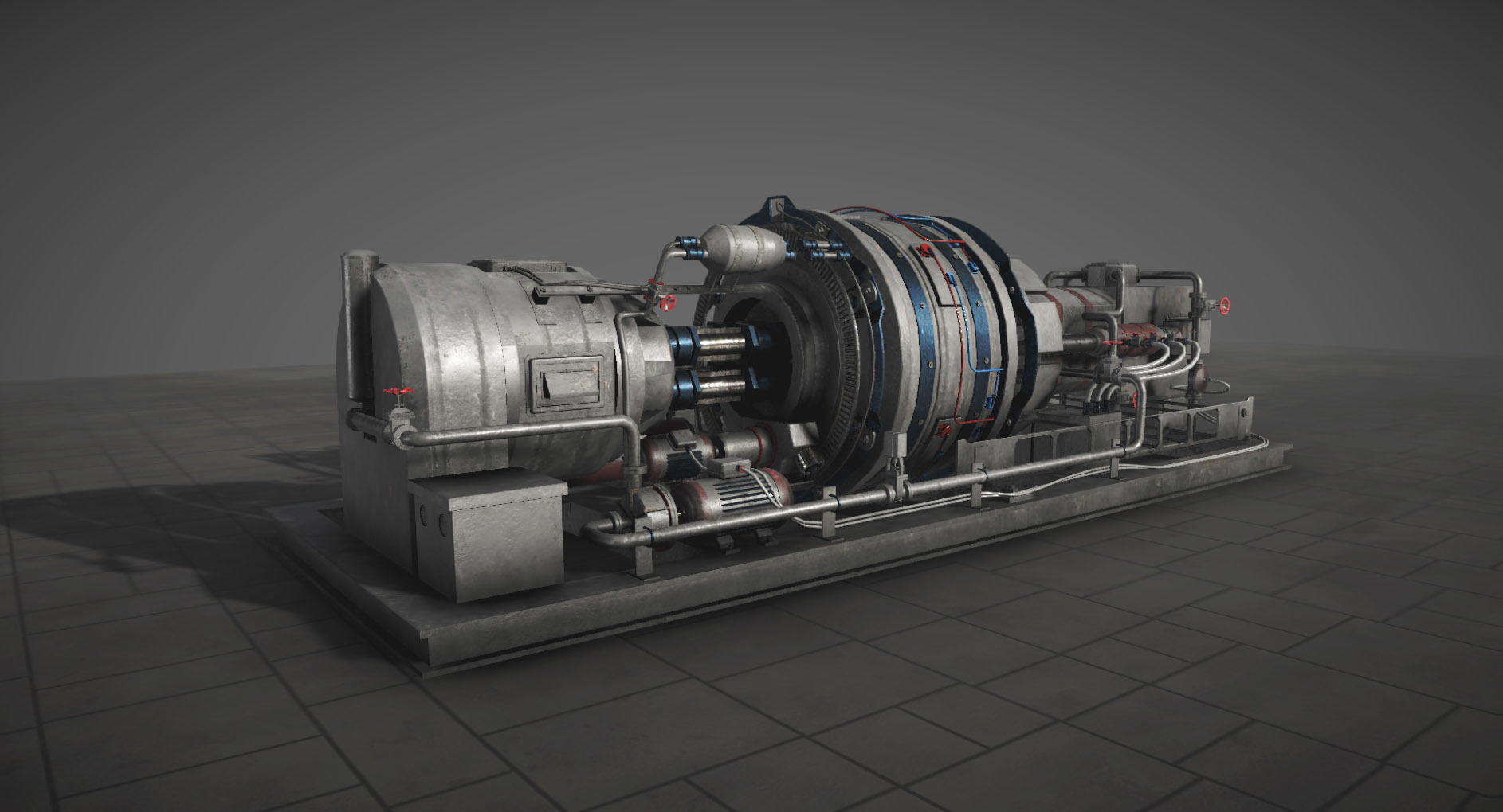 Machinery compartement devices for Unity 3D model_10