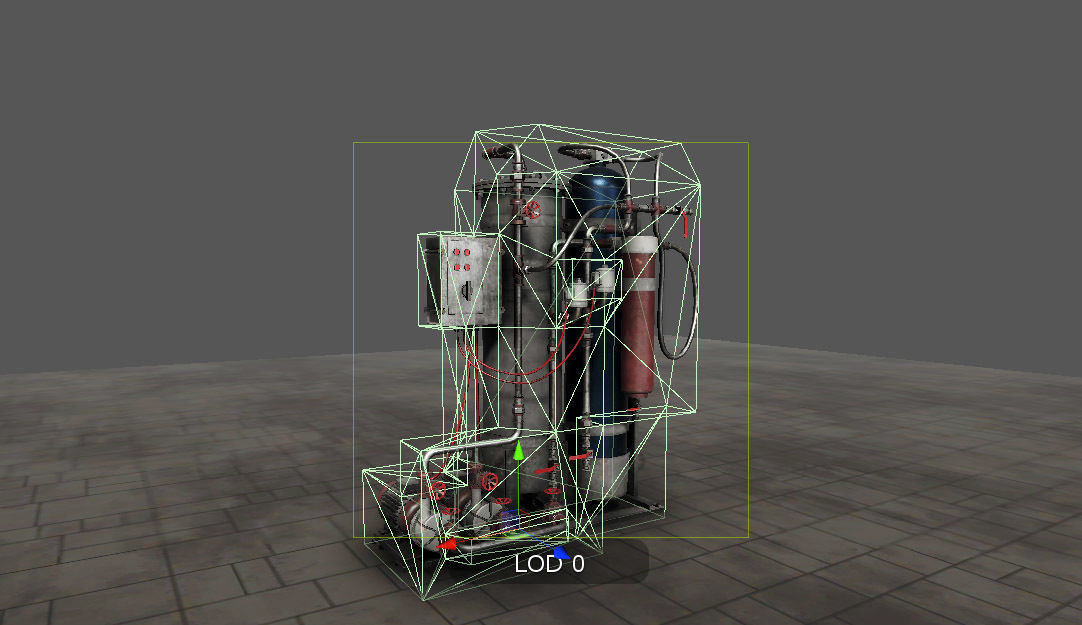 Machinery compartement devices for Unity 3D model_22