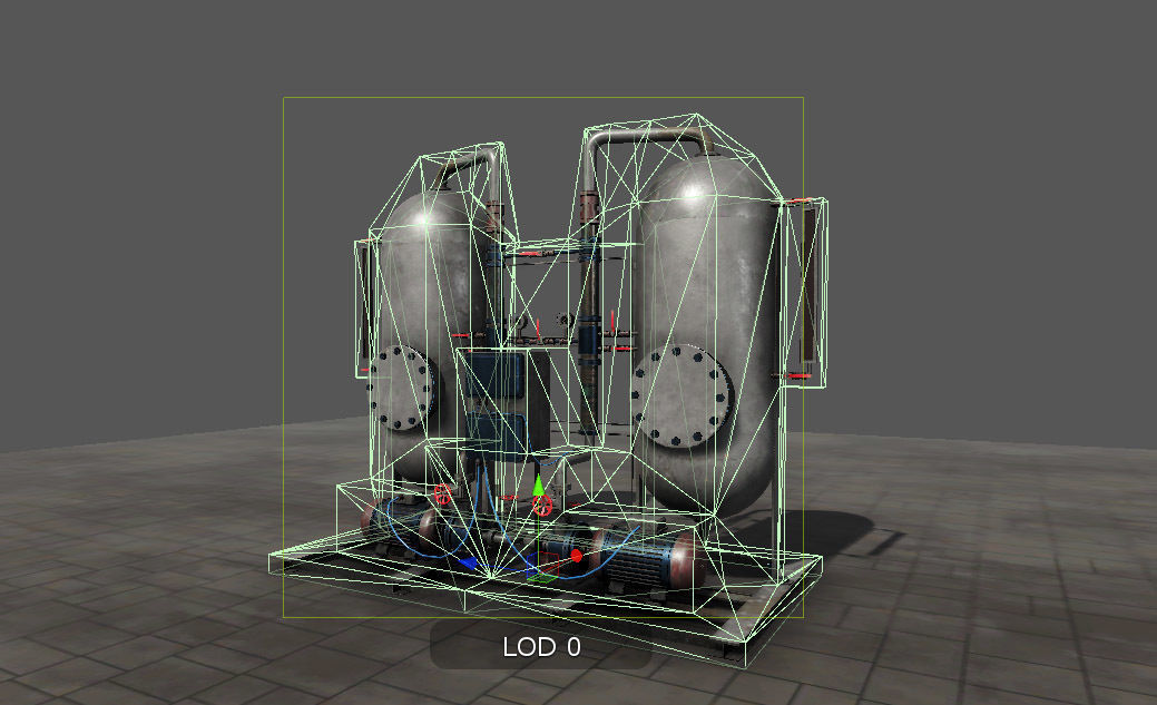 Machinery compartement devices for Unity 3D model_14