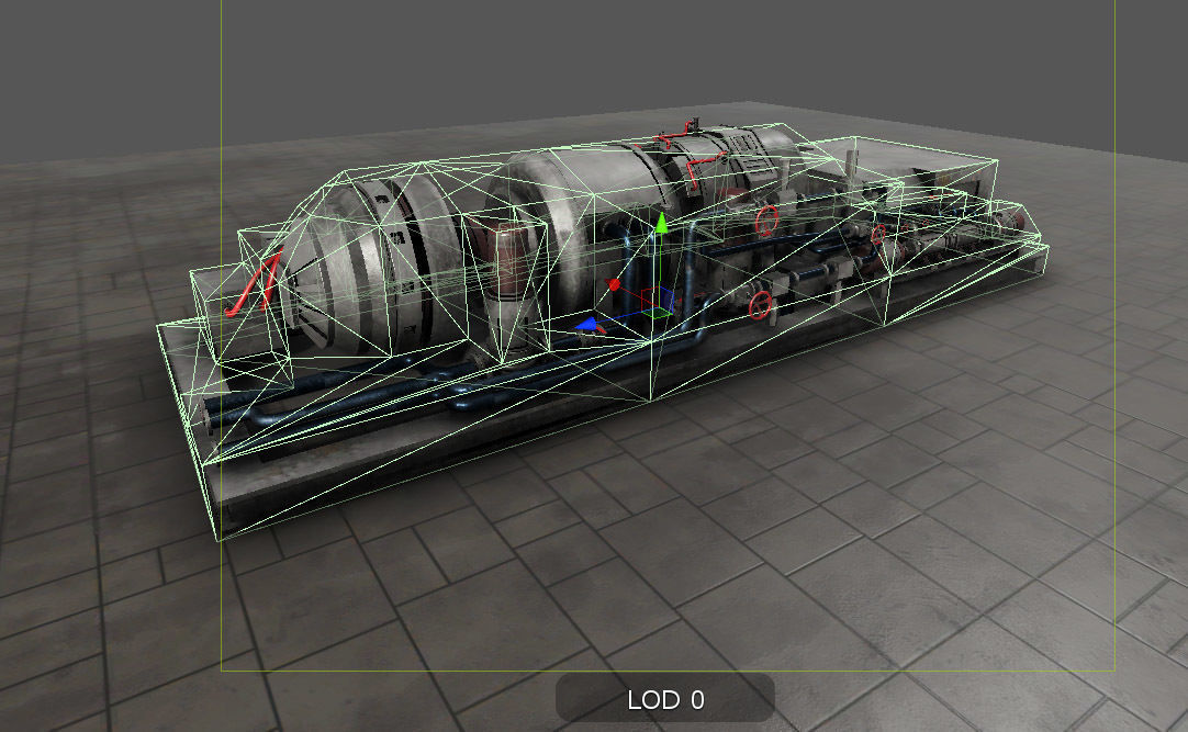 Machinery compartement devices for Unity 3D model_33