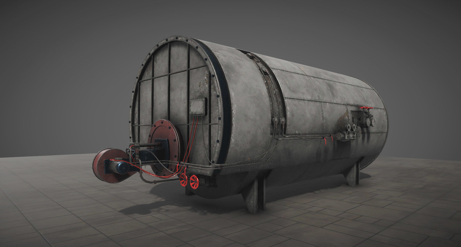 Machinery compartement devices for Unity 3D model_15