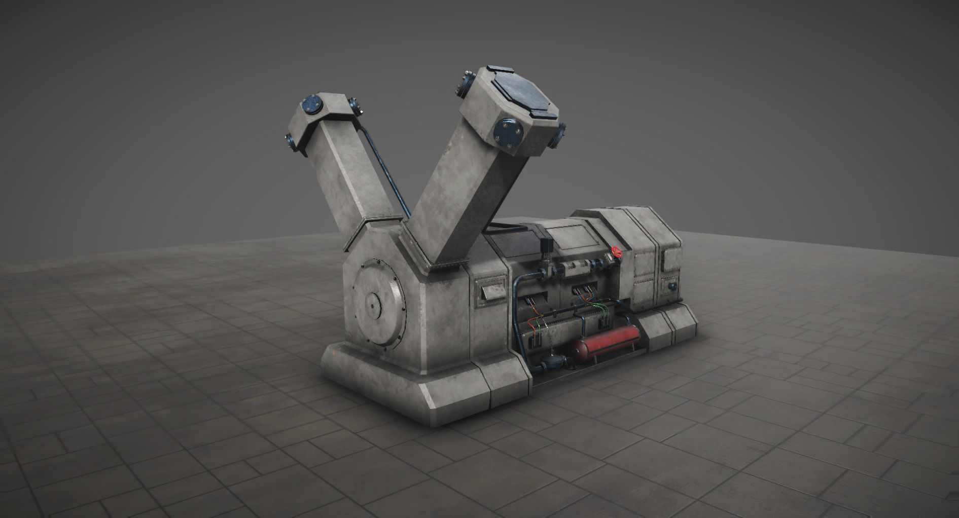 Machinery compartement devices for Unity 3D model_7