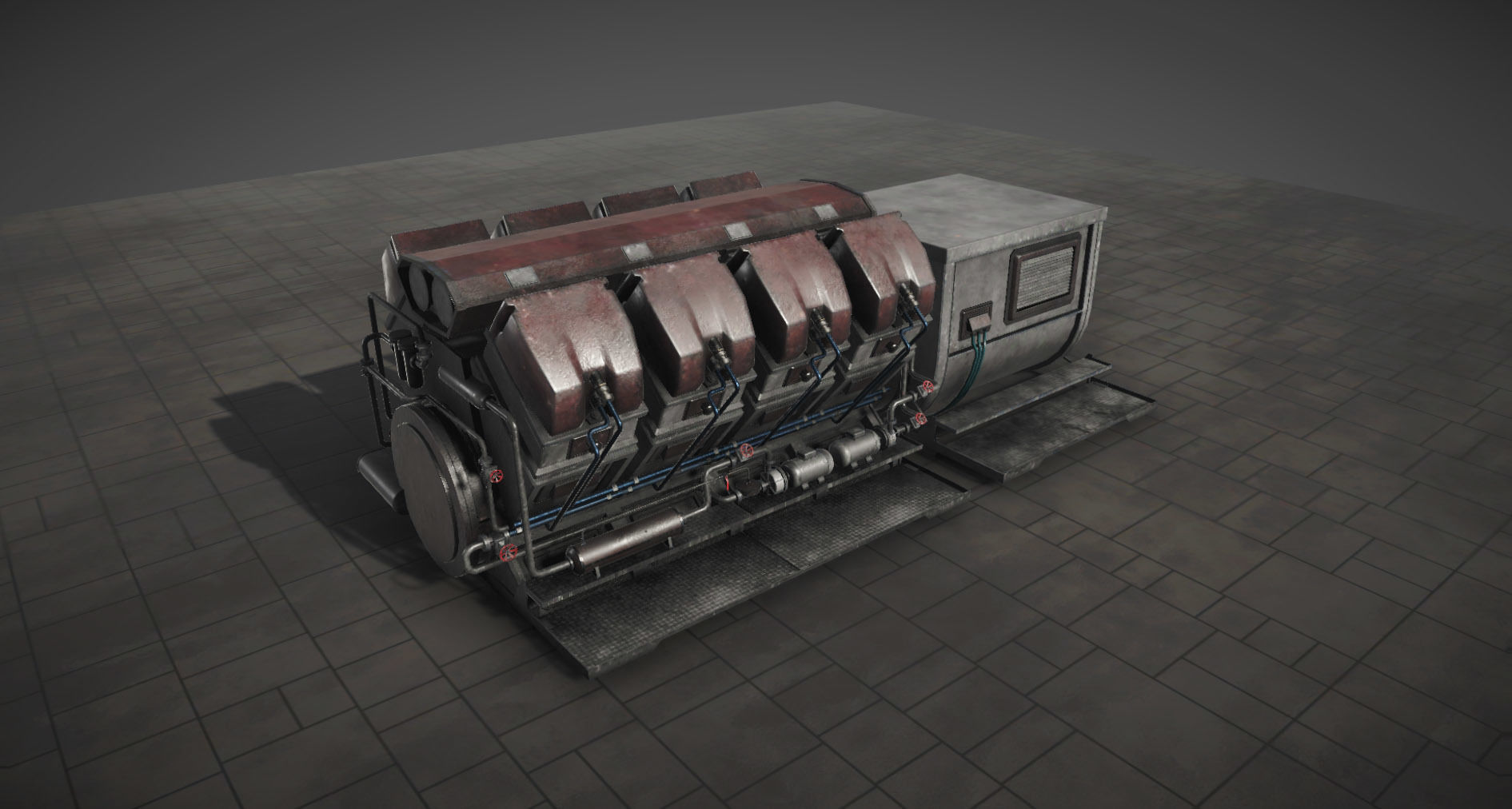 Machinery compartement devices for Unity 3D model_30