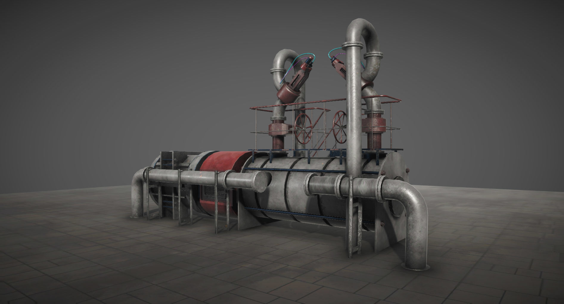 Machinery compartement devices for Unity 3D model_27