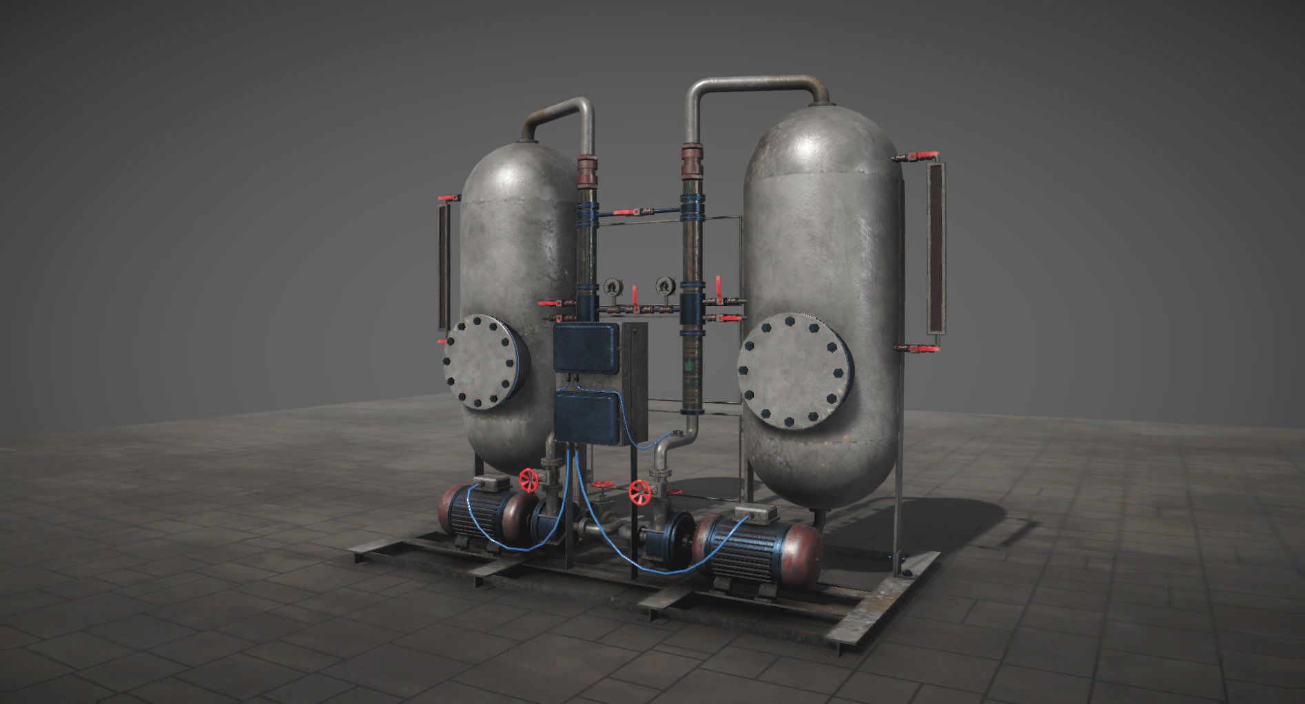 Machinery compartement devices for Unity 3D model_13