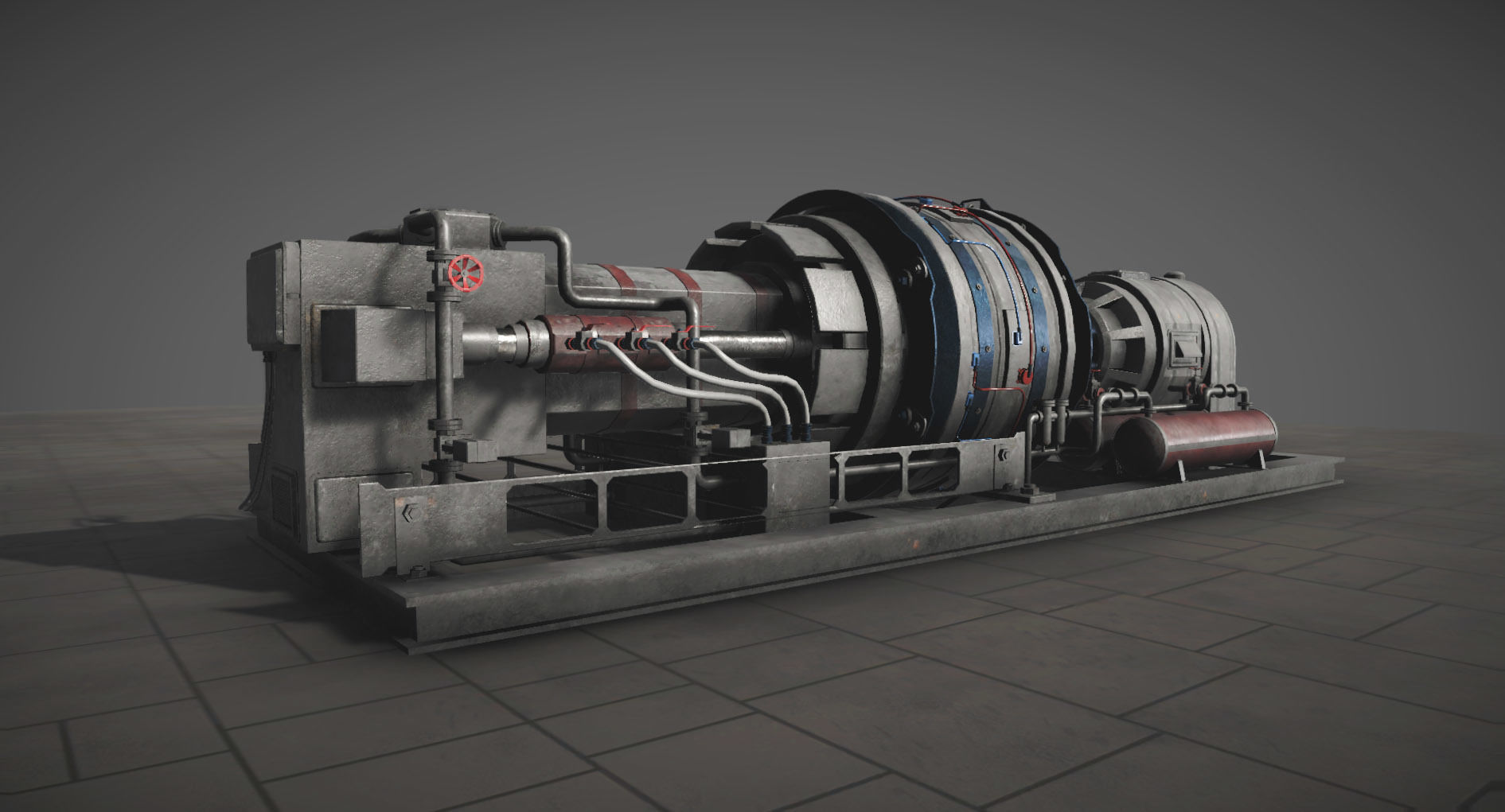 Machinery compartement devices for Unity 3D model_11