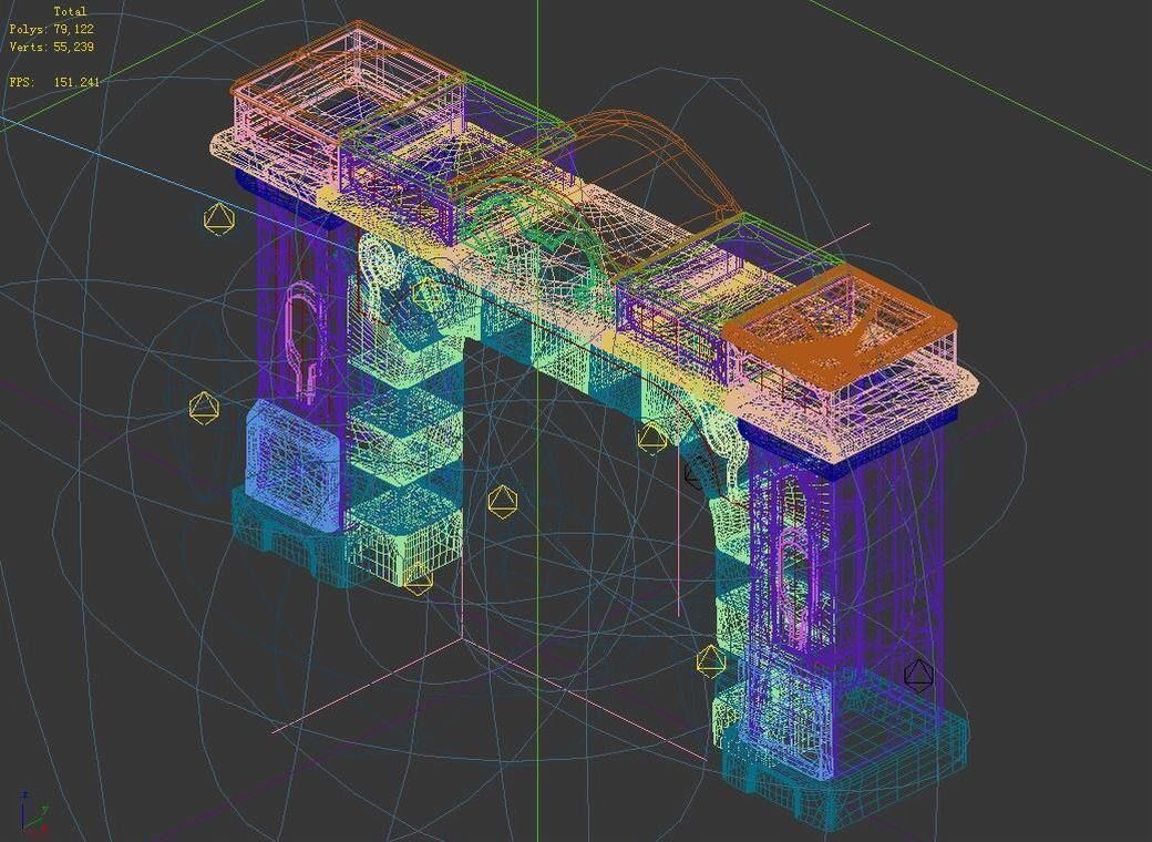 Game The Palace - Shimen 02 3D model_5